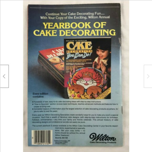 1981 VINTAGE Easy Basic Wilton Beginners Guide to Cake Decorating Ideas How To - Picture 4 of 4